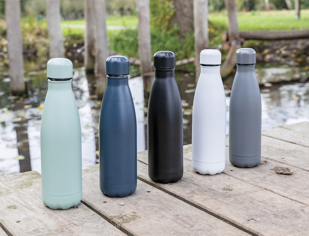 Solid colour vacuum stainless steel bottle 500 ml